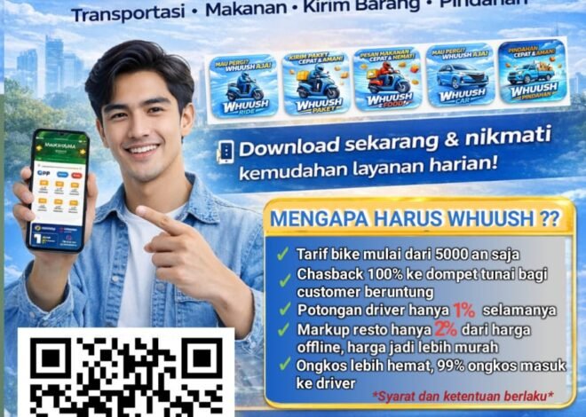 Ojol Baru WHUUSH Resmi Hadir di Jakarta, Usung Semangat “Dari Anak Bangsa untuk Bangsa”