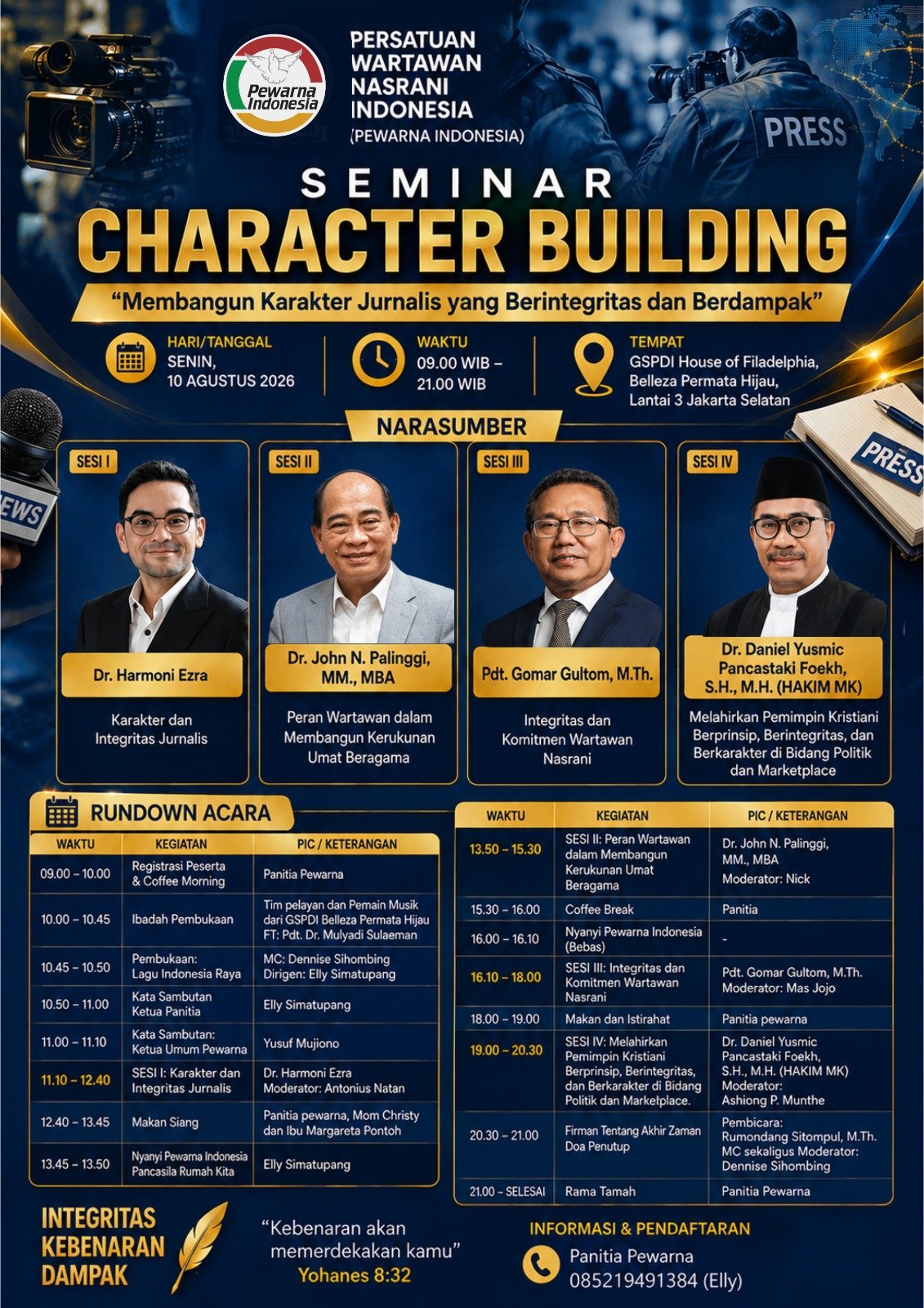 Tegakkan Integritas & Etika, PEWARNA Indonesia DKI Jakarta Panggil Insan Pers Perkuat Jati Diri