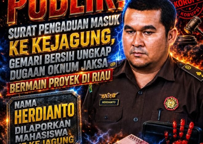 GEMARI: Herdianto Kasi Uheksi Kejati Riau Cuma Ujung Keris–Tapi Kami Akan Tarik Keris Itu Sampai ke Gagangnya di Jakarta