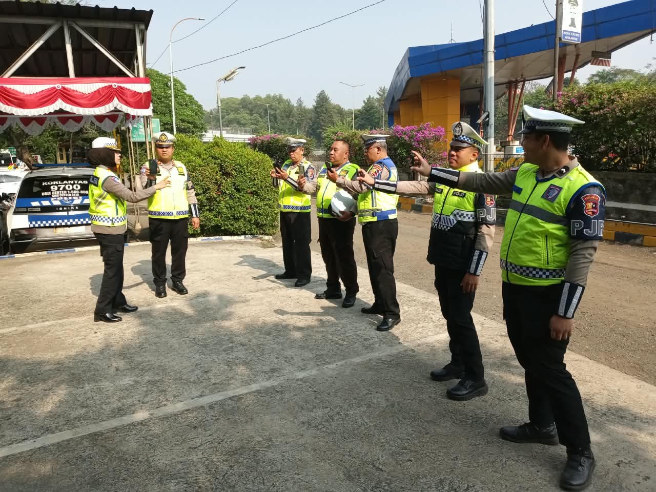 Induk Tol PJR BSD di Pimpin oleh Kainduk Kompol Darmawati.SE.MM.MH selalu Siap Siaga Menerima Laporan 110 kapanpun dimanapun Wilayah Induk BSD