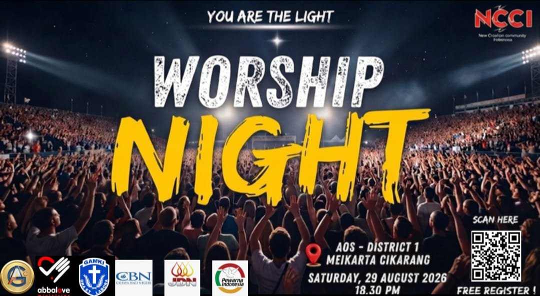 “You’re The Light” Worship Night 2026 Digelar di Meikarta, NCCI Serukan Harapan dan Terang Tuhan bagi Bangsa