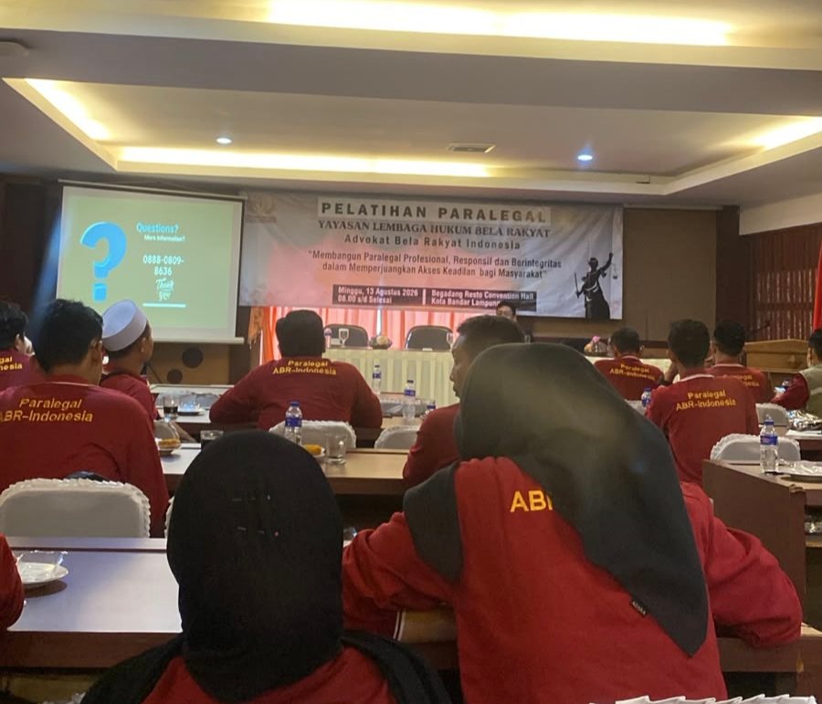 Ahmad Fauzan Arrasyid, Putra Ketum PWDPI, Ikuti Pelatihan Paralegal Batch V ABR Indonesia