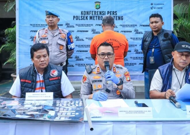 Polisi Bongkar Jaringan Sabu di Menteng, 112 Gram Barang Bukti Diamankan