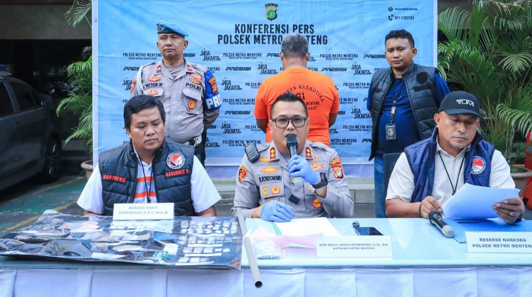 Polisi Bongkar Jaringan Sabu di Menteng, 112 Gram Barang Bukti Diamankan