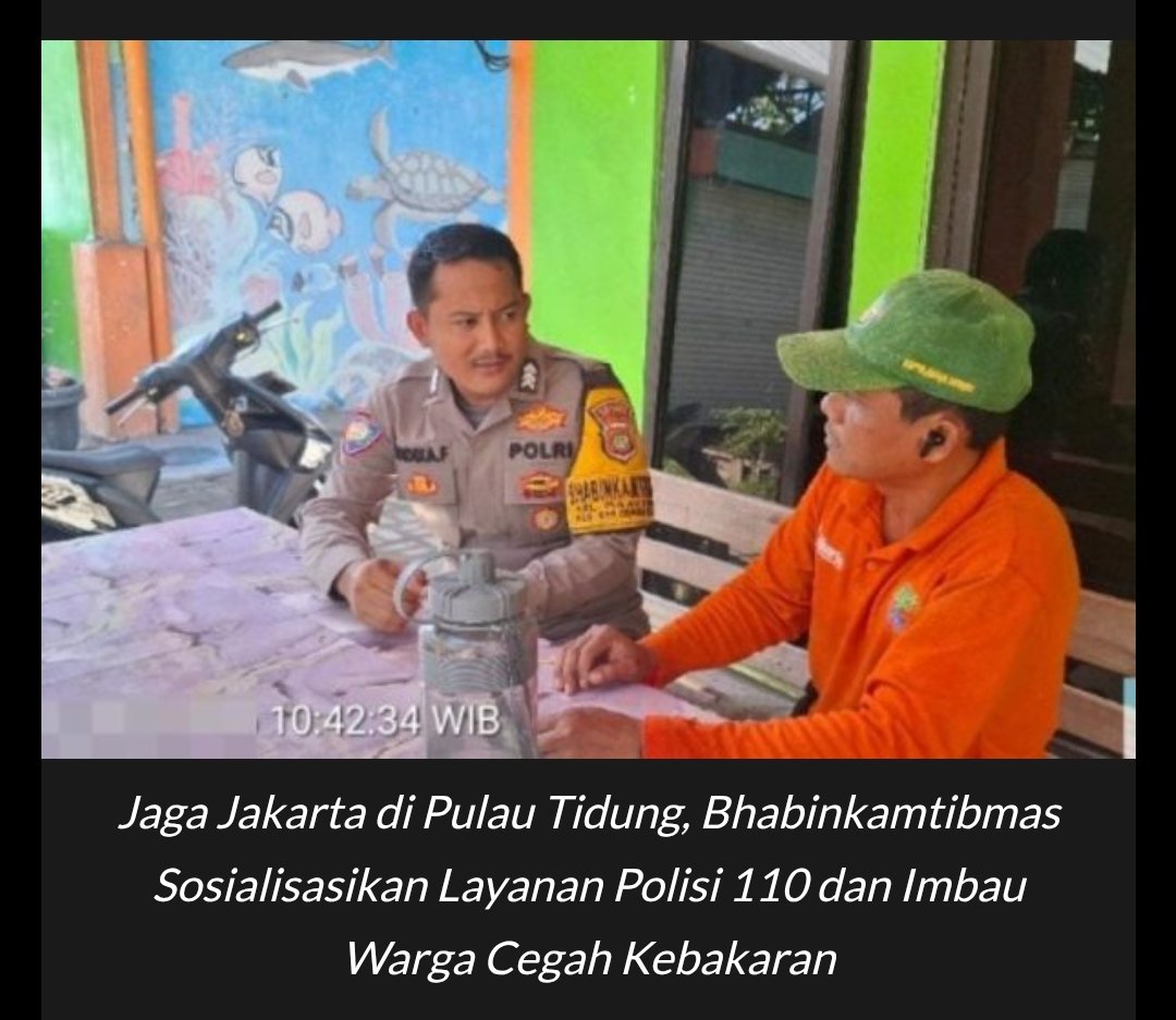 Jaga Jakarta Polresta Pulau Seribu akan terus Mengoptimalkan Preemtif yang Aman dan Kondusif