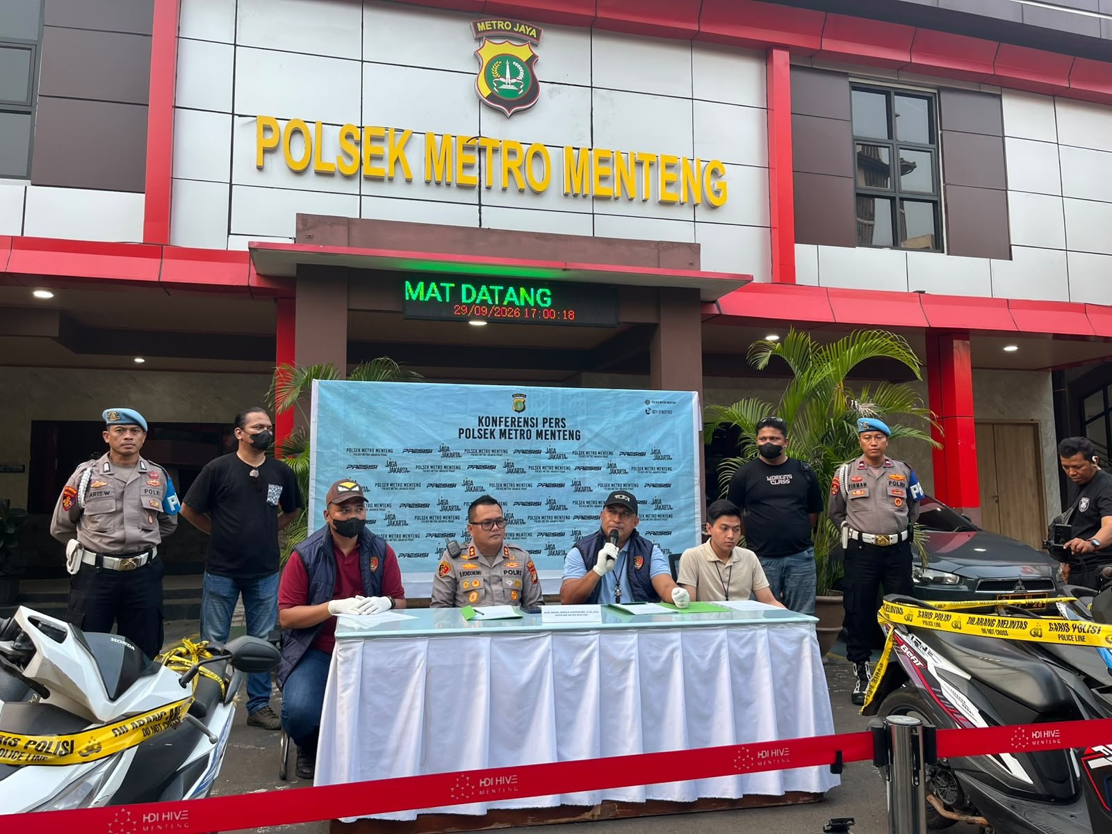 Komplotan Curanmor di Menteng Dibekuk, Motor Curian Dijual Rp3,2 Juta