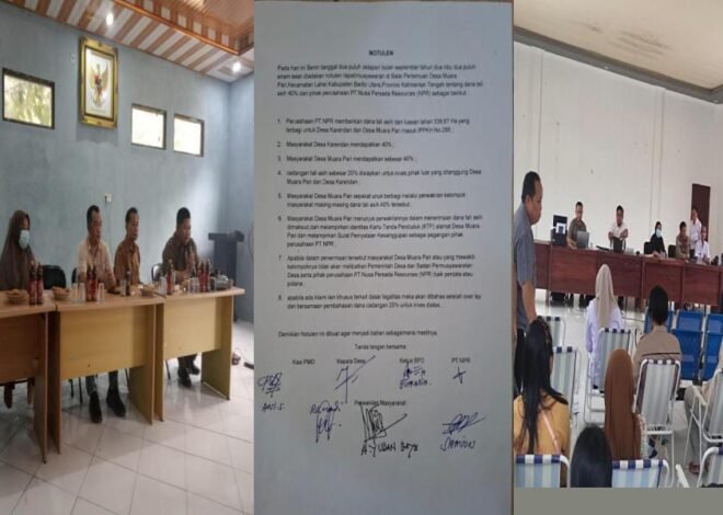 “JANGAN JADIKAN KADES PENERIMA TUNGGAL” — Wakil Ketua LP3HI: Notulen Sepakati 40% Karendan, 40% Muara Pari, 20% Dana Desa — Nyatanya Diingkari!