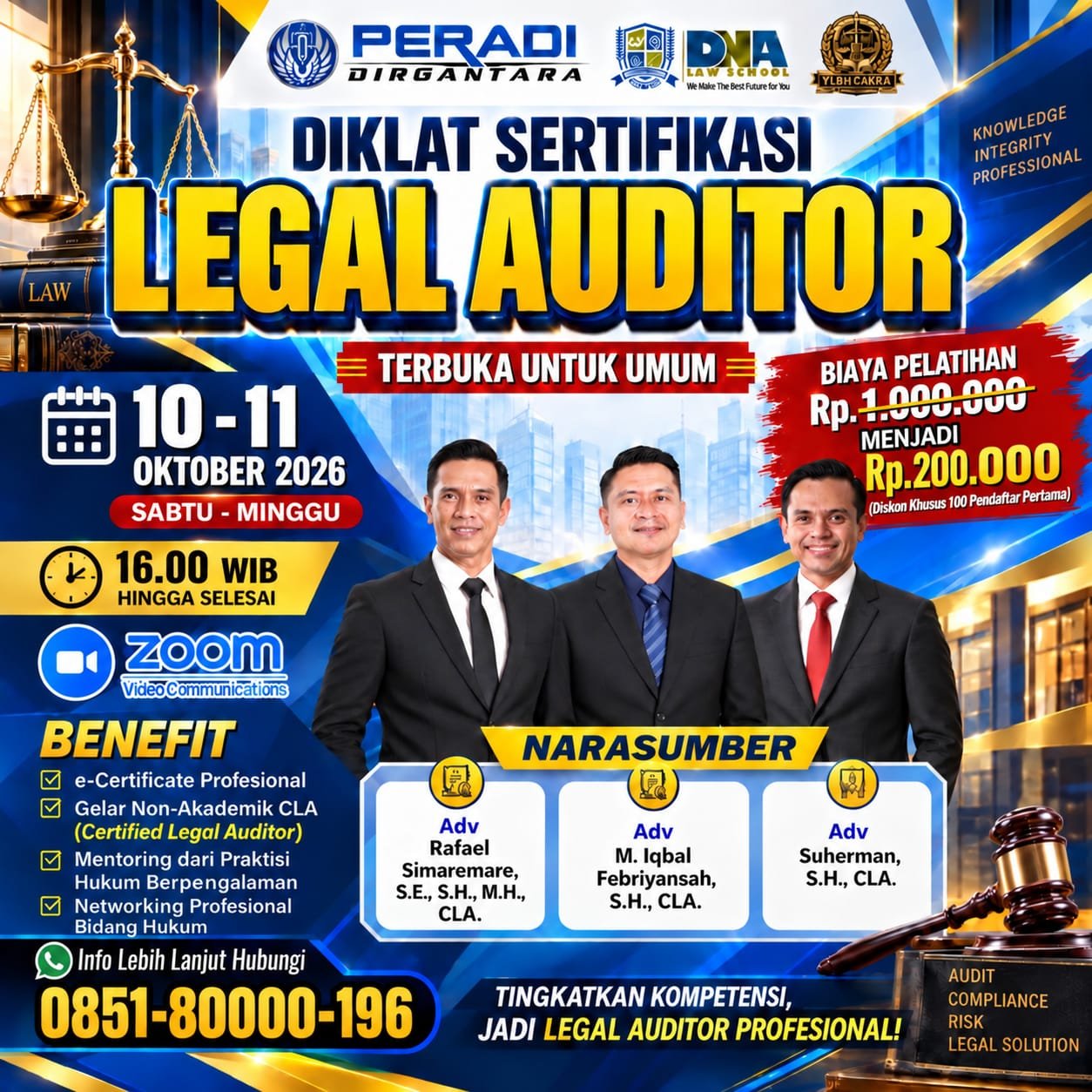 Apa Itu Tugas, Wewenang dan Tanggungjawab Legal Auditor? Kajian Hukum dan Manfaat Pelatihan Sertifikasi